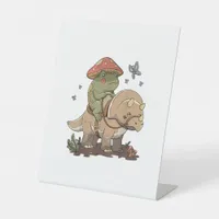 Cottagecore Frog  Aesthetic Mushroom Cute Goblinco Pedestal Sign