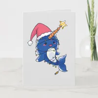 Christmas Narwhale Card