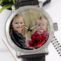 World's Best Dad Stylish Photo Watch