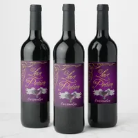 Whimsical Goth Love Potion Wine Label