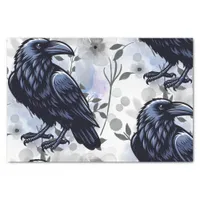 Watercolor Flowers Floral Raven Botanicals Tissue Paper