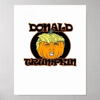 Donald  Halloween Costume Trumpkin Poster
