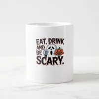Eat Drink Be Scary Halloween Pumpkin Creative Styl Giant Coffee Mug