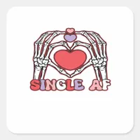 Af Skeleton Hands Valentines Day Classic Look Square Sticker