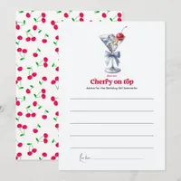 She’s the Cherry on Top Birthday Advice Card