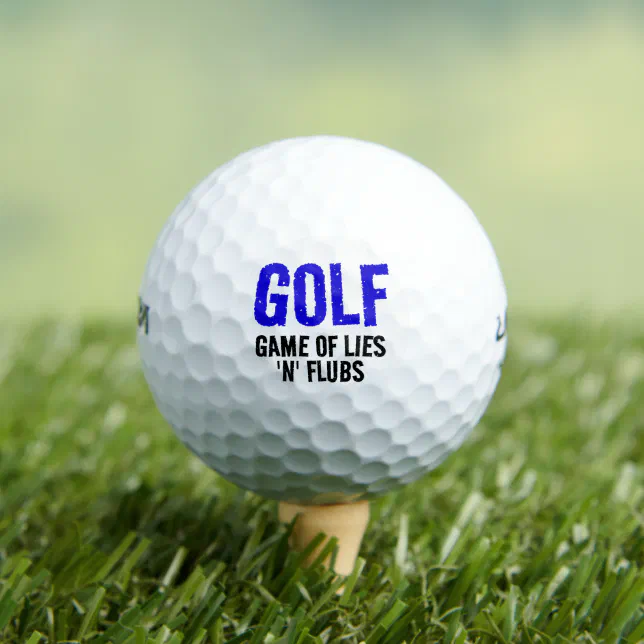 Funny Golf Game of Lies Golf Balls