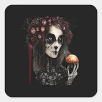 Whimsigoth – Classic Moons and Haunted Gardens Square Sticker