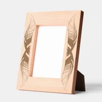 Etched Frames - Feathers Vertical