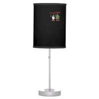 Tis The Season Christmas Tree Pals Classic Trendy  Table Lamp