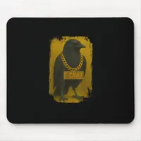 F-Caw-F Crow Funny Quote Raven Bird Adult Humor Mouse Pad