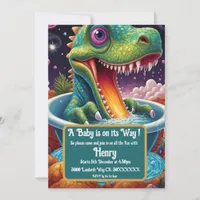 Baby shower Dino-Mite party design Invitation