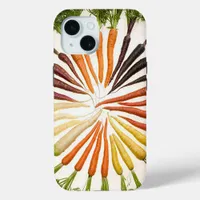 Carrot Vegetables Colorful Rainbow Pattern Garden  iPhone 15 Case