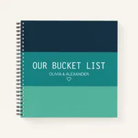 Modern Three Stripe Green Name Notebook