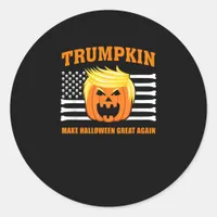 Trumpkin Classic Halloween - Make Halloween Great  Classic Round Sticker