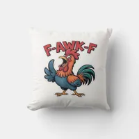 F-Caw-F Classic Cool Unique Throw Pillow