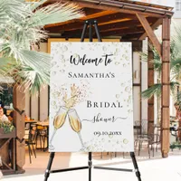 Bridal Shower bubbles cheers flutes welcome Foam Board