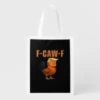 Rooster F-Caw-F Anti Classic Grocery Bag