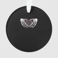 Skeleton Hand Heart Muertos Mexican Day Of Dead Ornament