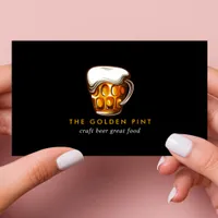 Beer Mug Logo Brewery Bar Business Card