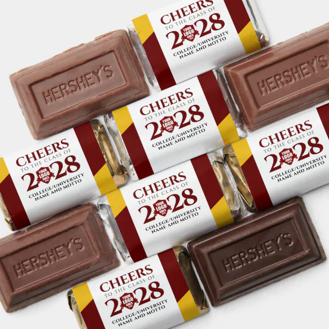 Red Gold School College University Graduation Hershey's Miniatures