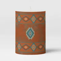 Southwest Canyons Diamonds Pillar Candle