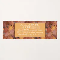 Christian Bible Verse Abstract Terracotta Pattern Yoga Mat