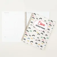 Playful Rainbow Back to School Supplies Teachers Planner