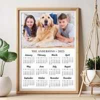 2026 Custom Photo New Year 12 Month Calendar Poster