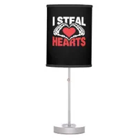 Steal Hearts Funny Valentine Skeleton Hands Style Table Lamp