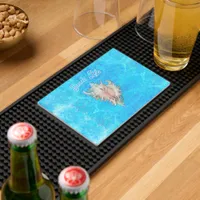 Conch Shell "Beach Life"  Bar Mat