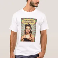 Pinup Sorry About What I Said Before Coffee T-Shirt