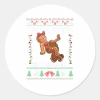 Tis The Season To Be Naughty Christmas  Classic Round Sticker