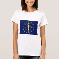 Indiana State Flag of Blue & Gold T-Shirt