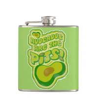 Avocados are the Pits Flask