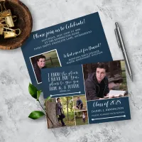 Christian Bible Verse Graduation Photo Collage Invitation