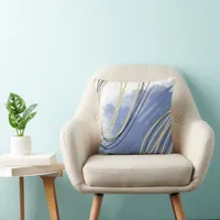 Abstract Beach-inspired Throw Pillow