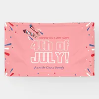 Sparkling Independence Day Holiday Postcard Banner