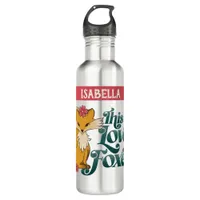 This Girl Loves Foxes Water Bottle