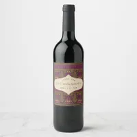 Gold Foil Egyptian Themed Party Wine Label