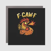 F-Caw-F-Chicken Classic Minimal Clean Car Magnet