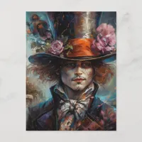 The Man in a Top Hat Postcard