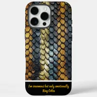 Unique snakeskin with intricate patterns iPhone 16 pro max case