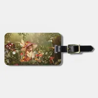 Cute Mushroom Fairy in the Forest Luggage Tag