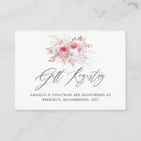 Floral and Lace Bridal Shower Display Shower Gift Enclosure Card