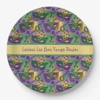 Mardi Gras Laissez Les Bon Temps Rouler Paper Plates