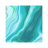 Fluid Blue and Turquoise Digital Art