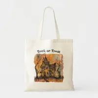 Halloween Trick or Treat Bag with Haunted House