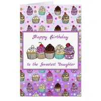 Jumbo-Sized Happy Birthday to My Sweet Daughter Card