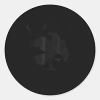 Crow, F-Caw-F Funny Bird Aesthetic Casual Classic Round Sticker