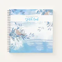 Tropical bird botanical Art Journal Sketchbooks